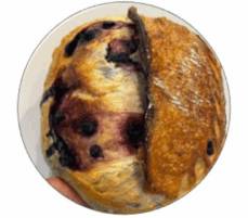 Organic Sourdough Bread (Organic Blueberry & Organic Lemon)